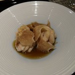 鮨 ます田 - 白子ポン酢の白トリュフ添え