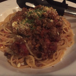 麦酔亭 - 自家製ミートスパSサイズ