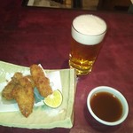 りょうりや 御旅屋 - ちょこっとビール（笑）