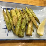 とも恵寿し - アスパラバター炒め