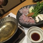 海乃四季 - クエとキンキのしゃぶしゃぶ