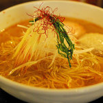 麺屋海神 - あら炊き辛塩らぁめん（ちょい辛）