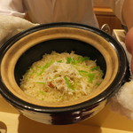 銀座 しのはら - 松葉蟹の炊き込みご飯1