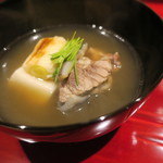 銀座 しのはら - 鼈と白胡麻豆腐の椀3