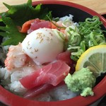 海鮮れすとらん 魚輝水産 - 漁師丼定食（￥500）