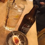 まつや - 161209東京　まつや　ホッピー＆お通し