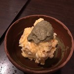 嬉々 わらまさ - カニミソのっけポテサラ♪