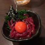 嬉々 わらまさ - 馬肉ユッケ♪