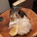 嬉々 わらまさ - 脂ののったサワラカマ塩焼き～♪