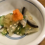 せきやど治平鮨 - お通し　氷頭なます