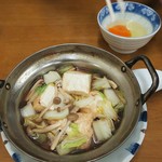 竹山食堂 - 肉豆腐（玉子付き）単品￥520