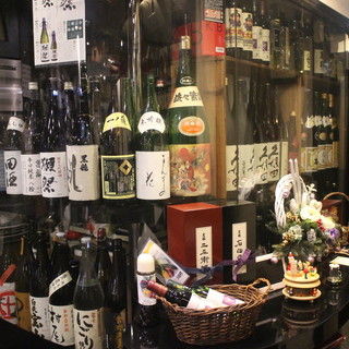 Sake and shochu ordered from all over the country