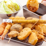 Assortment of 10 kushikatsu