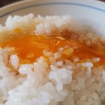 Ryuujimmaru - 土佐ジローのたまごの美味しいこと釜炊きの飯にかけたら旨かったぞん☆もっちりして濃厚たまらんぞ