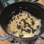 鮨松榮 - 黒トリュフ雑炊