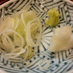 新橋ときそば - 薬味。