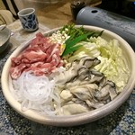 茶房　まめ家 - コース3000円  牡蠣鍋