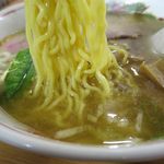 中国料理 御舟 - 塩ラーメンの麺