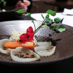 2016年12月再訪：前菜 コリアンダー(玉ねぎと和出汁と色々野菜)☆