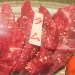 焼肉盛り合わせのラム（２人前）