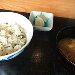 たまさか - じゃこと高菜のごはん