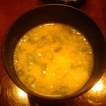 滋味 康月 - 汁（ひね鶏つくねの味噌汁）