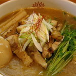 濃いめ焼き干し塩＋味玉＋大盛り