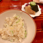 津の守坂 小柴 - ご飯：甘鯛の炊き込みご飯。素朴だけどしっかりうまい。やっぱりご飯が美味くないとね。