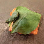 食堂セゾンドール - 対馬穴子ペニーエ　立わかめ　香味トドヴィネグレートソース