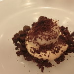 食堂セゾンドール - ガトーショコラ、ラ・フランスのソルベ