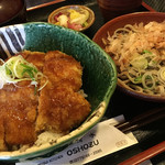 名水手打ちそば お清水 - ソースかつ丼＋おろしそばの満腹セット