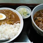 寿美吉 - ★2016・12再訪　カレーセット（かけそば・温）800円