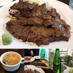 キャトルラパン - ★270ｇのウエルダン、年内最後のステーキを堪能です