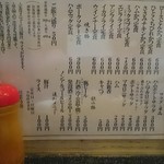 とんかつ店 みのや - 2016/12/28　メニュー