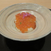 まき村 - 焼き茄子の白和え1