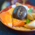 三吉 - 煮〆（にしめ）、香茹（しいたけ）