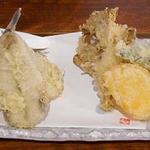 手打ち蕎麦 仙太郎 - メヒカリ（キス似の白身魚）天ぷらとお蕎麦