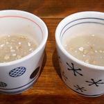 手打ち蕎麦 仙太郎 - 試作品の蕎麦の豆乳？
      コースで出される予定らしい