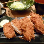 恵比寿かつ彩 - ヒレかつ・牡蠣フライ2個・海老フライ