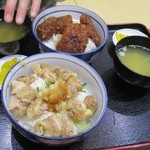 やきとり丼とミニソースかつ丼