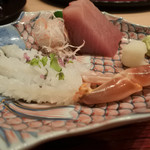 あらや滔々庵 - 蟹とブリの造り