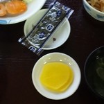 アンバー - 朝定食（海苔＆沢庵・アップ）