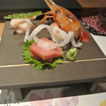 日本料理 潤花 - ２０１６年１２月２８日のお造り２