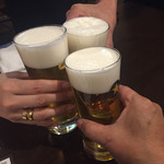 旬菜酒庵　源樹 - かんぱーぃ(*☻-☻*)
      1人は小関くん(^^)