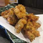 つかふき屋 - せせりのゴマ葱塩唐揚げ