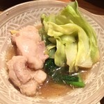 Kyuushuu Sakaba Marukyuu - 博多もつ鍋（煮えた）