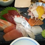 《2808》最初に来店したときより刺身の盛りが良くなったような。