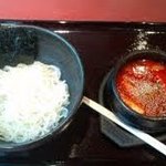 神楽坂 南山 - 辛いながらも味わい深いつけ麺