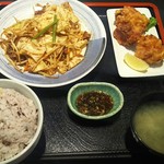 定食屋 甚兵衛 - 豚肉の辛味噌炒め定食 790円