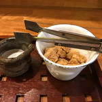 カフェ ムゥ - お茶請けかと思って・・・危うく食べるところでした